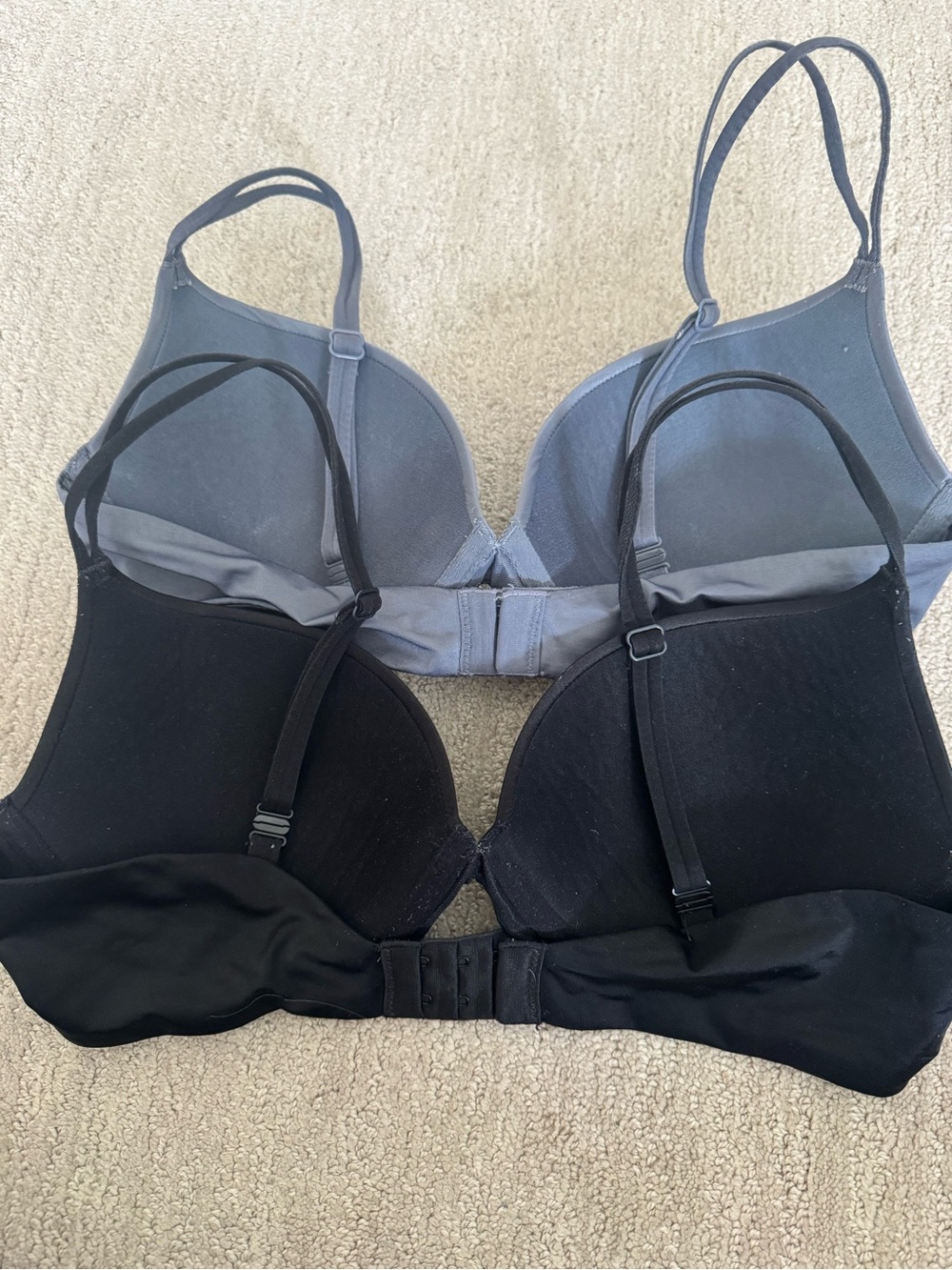 Victoria's Secret Smooth Padded Bras in Black and Gray-Blue - Picture 2 of 4